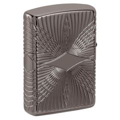 Zippo Armor luxury khắc MultiCut Đính Đá Crystal Black Ice Z149