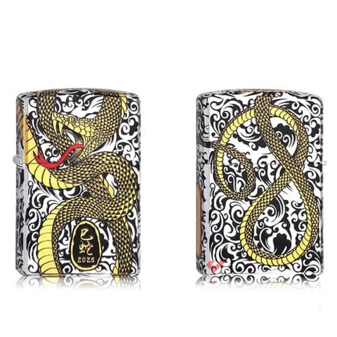 Bật lửa xăng đá chính hãng Zorro phiên bản giới hạn chủ đề năm Ất Tỵ 2025 Z2-2025