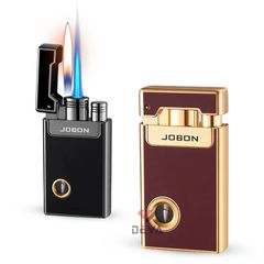 Bật lửa gas Jobon 2 kiểu lửa có ô quan sát nhiên liệu ZB-510