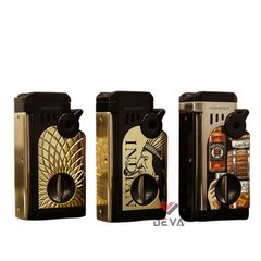 Bật lửa gas Honest khò 5 tia kèm bộ dụng cụ chuyên dụng cho Cigar BCZ865