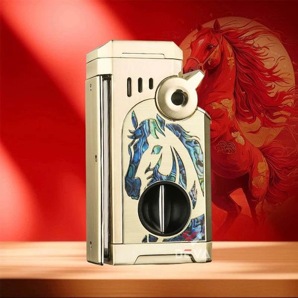 Bật lửa gas Honest khò 5 tia kèm bộ dụng cụ chuyên dụng cho Cigar BCZ865