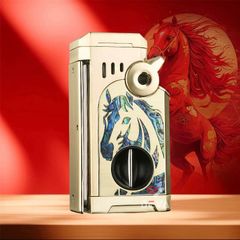 Bật lửa gas Honest khò 5 tia kèm bộ dụng cụ chuyên dụng cho Cigar BCZ865