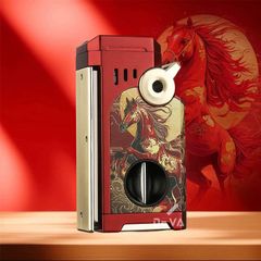 Bật lửa gas Honest khò 5 tia kèm bộ dụng cụ chuyên dụng cho Cigar BCZ865