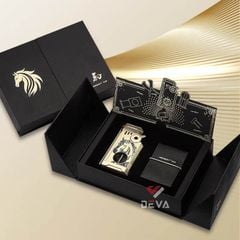 Bật lửa gas Honest khò 5 tia kèm bộ dụng cụ chuyên dụng cho Cigar BCZ865