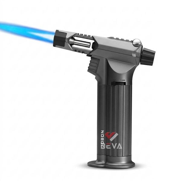 Bật lửa gas Jobon khò 1 tia cỡ lớn có khóa an toàn và chế độ rảnh tay ZB 377A