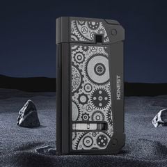 Bật lửa Honest khò 1 tia nắp mở tự động kèm đục Cigar BCZ 836