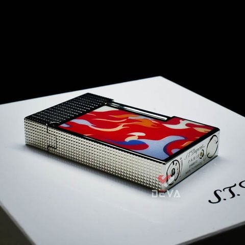 Dupont Hồng Kông Sơn Mài Hoa Văn Nguỵ Trang Camo Ngọn Lửa D206