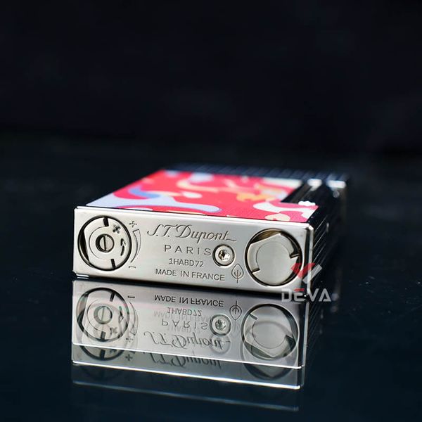 Dupont Hồng Kông Sơn Mài Hoa Văn Nguỵ Trang Camo Ngọn Lửa D206