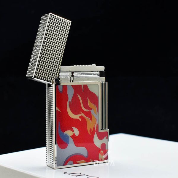 Dupont Hồng Kông Sơn Mài Hoa Văn Nguỵ Trang Camo Ngọn Lửa D206