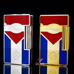 Dupont Xăng Đá Sơn Mài Chủ Đề Lá Quốc Kỳ Cuba D48V-DX