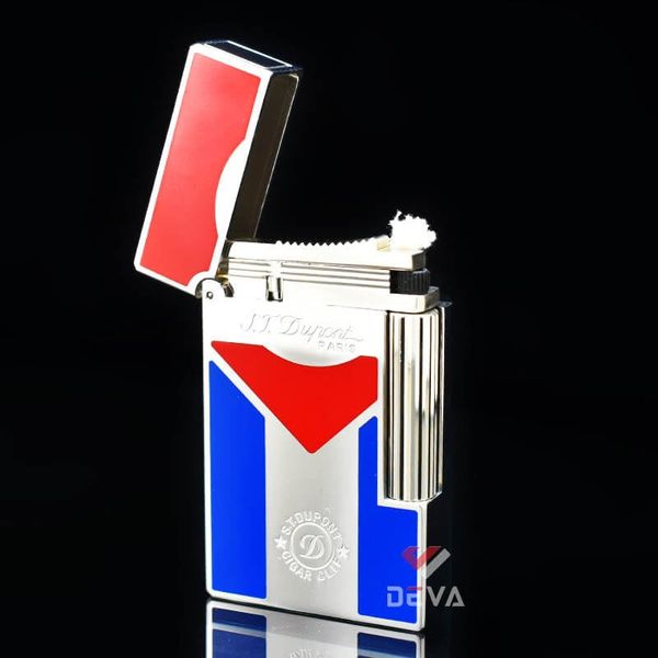 Dupont Xăng Đá Sơn Mài Chủ Đề Lá Quốc Kỳ Cuba D48V-DX