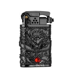 Bật lửa xăng đá Zorro đánh lửa tự động ốp hình rồng 3D Z602-101