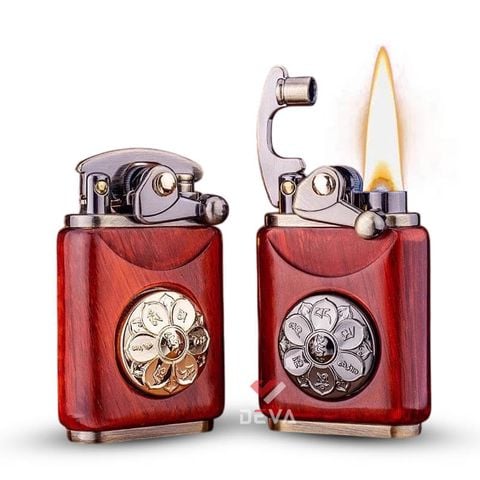 Bật lửa xăng đá Zorro bọc gỗ Z592G