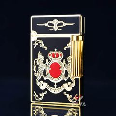 Dupont Xăng Đá Sơn Mài Đen Hoa Văn Hoàng Gia Châu Âu DX33