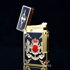 Dupont Xăng Đá Sơn Mài Đen Hoa Văn Hoàng Gia Châu Âu DX33