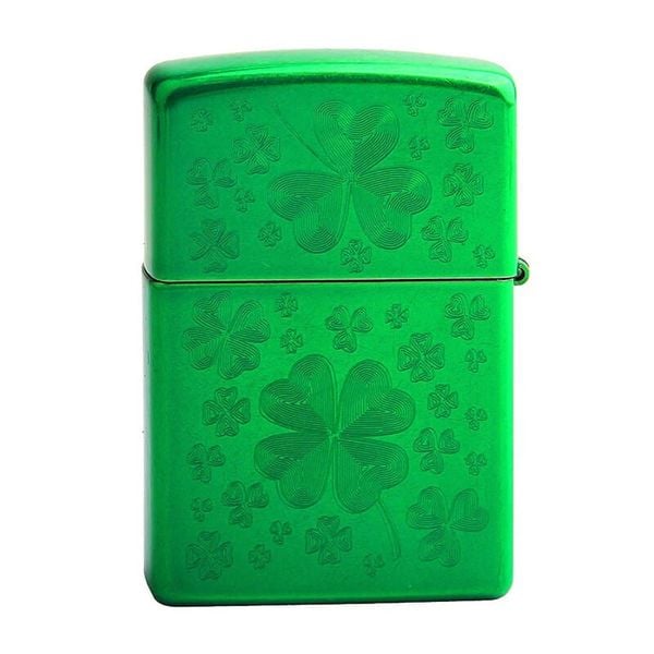 Zippo mỹ chính hãng đồng cỏ 4 lá Clover Meadow Z54