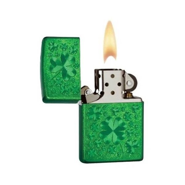 Zippo mỹ chính hãng đồng cỏ 4 lá Clover Meadow Z54