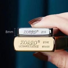 Bật lửa Zorro siêu mỏng khắc hình ZS5
