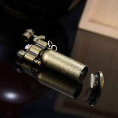 Bật lửa xăng đá chính hãng Dolphin móc khóa hình chai rượu HY-739