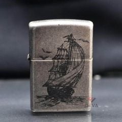 Zippo đồng khắc hình thuyền ZK160