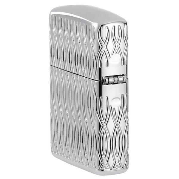 Zippo Flame Design Multicut Armor Luxury – High Polish Chrome (Chính hãng Zippo, Mỹ) Z21