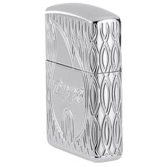 Zippo Flame Design Multicut Armor Luxury – High Polish Chrome (Chính hãng Zippo, Mỹ) Z21