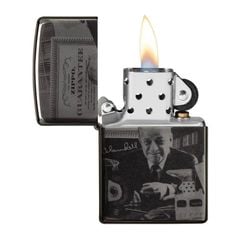 Zippo Bản Giới Hạn Kỷ Niệm 125 Năm Sinh Nhật George G. Blaisdell  Collectible Black Ice Z347