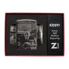 Zippo Bản Giới Hạn Kỷ Niệm 125 Năm Sinh Nhật George G. Blaisdell  Collectible Black Ice Z347