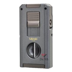 Bật lửa Lubinski khò 2 tia kèm dao kép và đục Cigar YJA-10070
