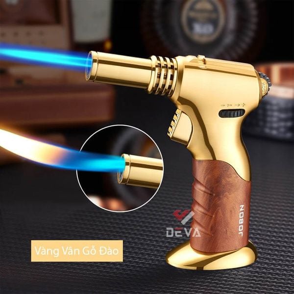 Bật lửa gas Jobon khò 1 tia cỡ lớn 2 kiểu lửa có khóa chế độ rảnh tay ZB 519