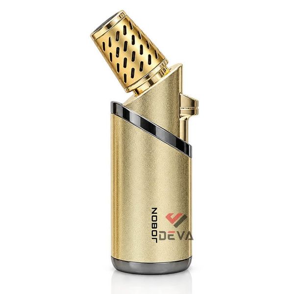Bật lửa gas Jobon khò 3 tia kèm que xiên và đục Cigar chuyên dụng ZB 506