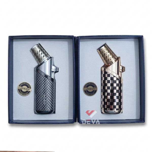 Bật lửa gas Jobon khò 3 tia kèm que xiên và đục Cigar chuyên dụng ZB 506