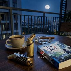 Bật lửa gas Jobon khò 3 tia kèm que xiên và đục Cigar chuyên dụng ZB 506