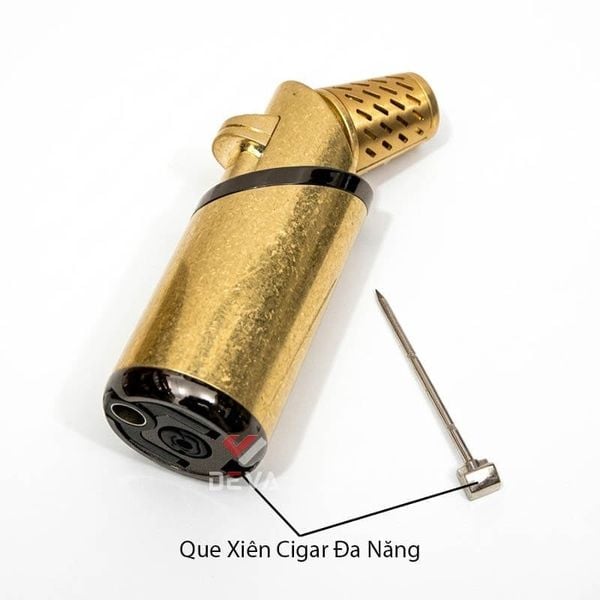 Bật lửa gas Jobon khò 3 tia kèm que xiên và đục Cigar chuyên dụng ZB 506