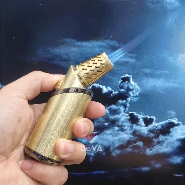 Bật lửa gas Jobon khò 3 tia kèm que xiên và đục Cigar chuyên dụng ZB 506