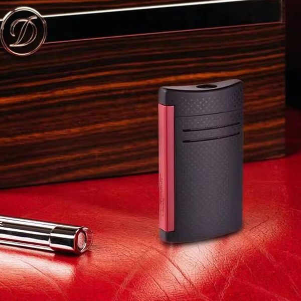 S.T. Dupont Maxijet DPK19 Đen Nhám Đỏ - Lửa Khò Cigar Mạnh
