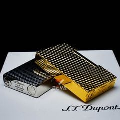 ST Dupont Hồng Kông Khắc Nổi Họa Tiết Kim Cương Vân Tam Giác 3D D184