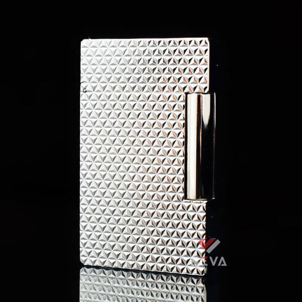ST Dupont Hồng Kông Khắc Nổi Họa Tiết Kim Cương Vân Tam Giác 3D D184