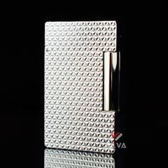 ST Dupont Hồng Kông Khắc Nổi Họa Tiết Kim Cương Vân Tam Giác 3D D184