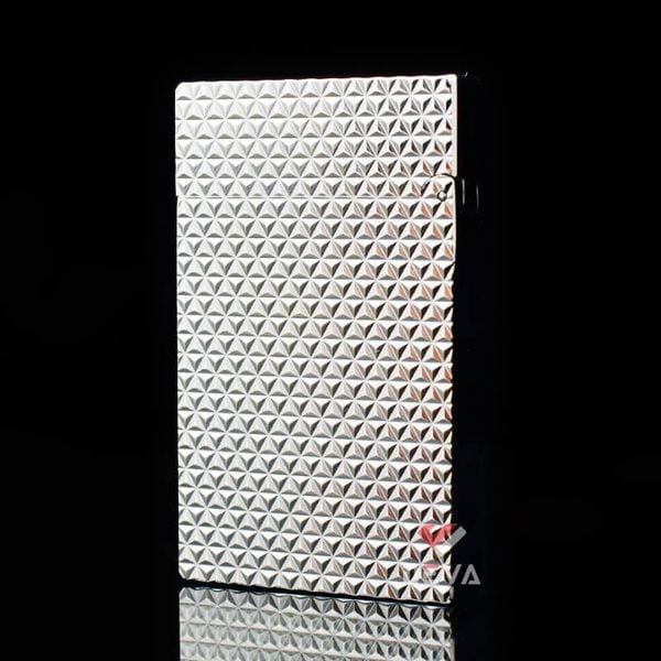 ST Dupont Hồng Kông Khắc Nổi Họa Tiết Kim Cương Vân Tam Giác 3D D184