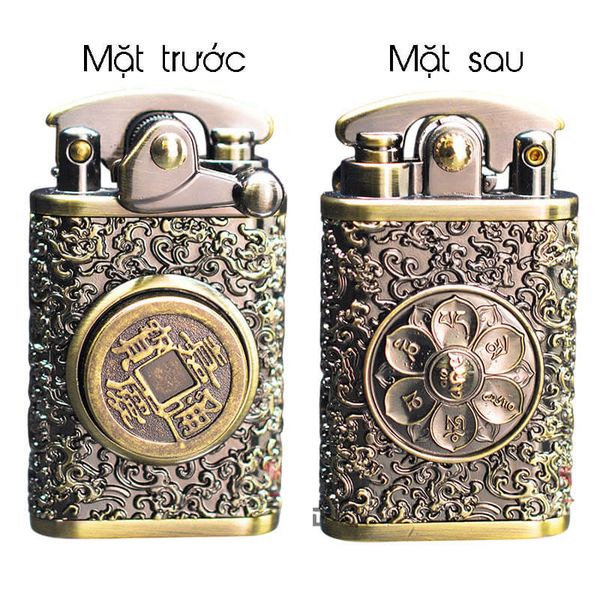 Bật lửa Zorro ốp vòng xoay kim tiền Z592-616