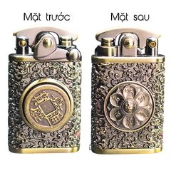 Bật lửa Zorro ốp vòng xoay kim tiền Z592-616
