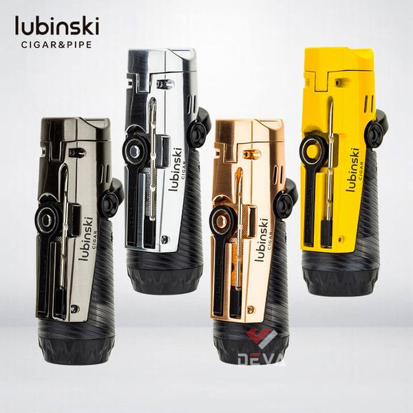 Bật lửa khò Lubinski kèm đục và thông Cigar đa năng YJA 10038