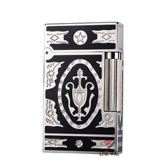 Dupont Xăng Đá Sơn Mài Đen Hoa Văn Hoàng Gia Cổ Điển Châu Âu D08-DX