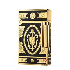 Dupont Xăng Đá Sơn Mài Đen Hoa Văn Hoàng Gia Cổ Điển Châu Âu D08-DX