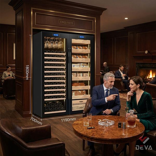 Tủ bảo quản cigar rượu vang loại to H2280