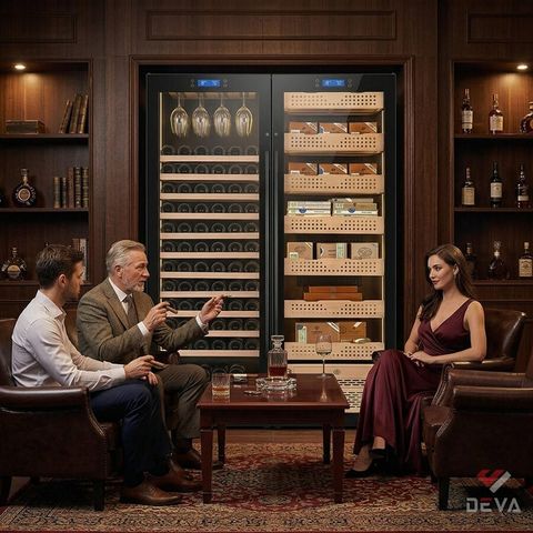 Tủ bảo quản cigar rượu vang loại to H2280