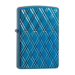 Zippo Armor Xanh Vân Kim Cương 3D Blue Diamonds Design Z332