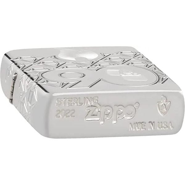 Bật Lửa Zippo 90th Anniversary Sterling Silver – Bản Kỷ Niệm 90 Năm Bạc Khối Limited 900 Bản Toàn Cầu
