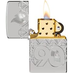 Bật Lửa Zippo 90th Anniversary Sterling Silver – Bản Kỷ Niệm 90 Năm Bạc Khối Limited 900 Bản Toàn Cầu